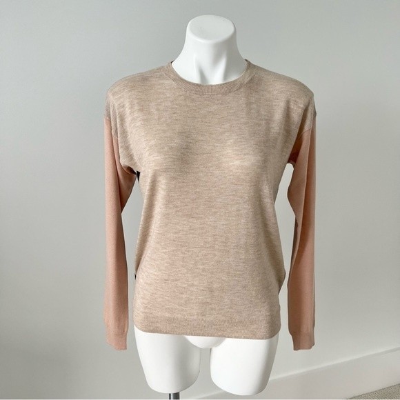 Rebecca Taylor Sweaters - Rebecca Taylor Colorblock Crewneck Sweater Camel S